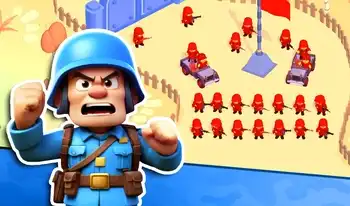 Little Commander: Red Vs Blue — online strategy game on Gsydeibc